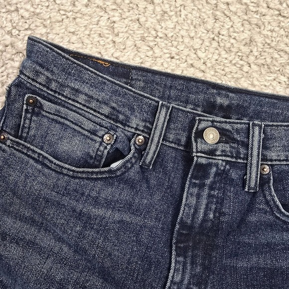 Levis 510 Jeans Mens 33x34 (Fits 30x33) Blue Skinny Dark Wash Denim - Picture 4 of 14